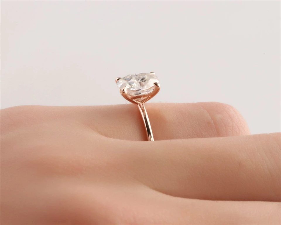 Women's 1.5ct Pure Moissanite 14K Gold Ring Women's 1.5ct Pure Moissanite 14K Gold Ring