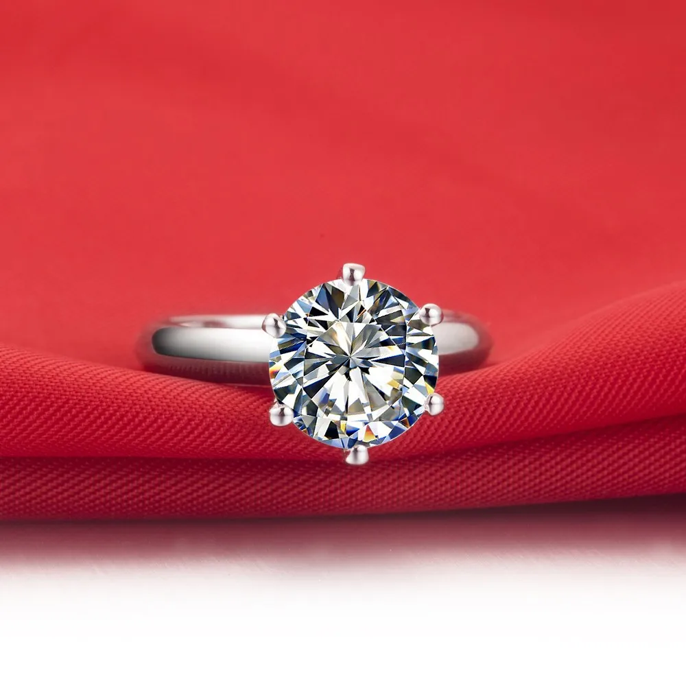 Pure 14K White Gold Engagement Ring Pure 14K White Gold Engagement Ring