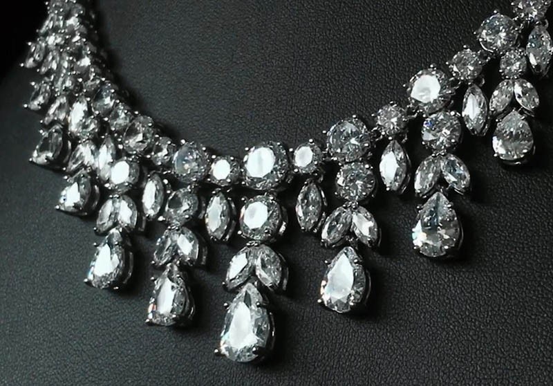 Women's Luxury Water Drop Shape Jewelry Set 2 Pcs