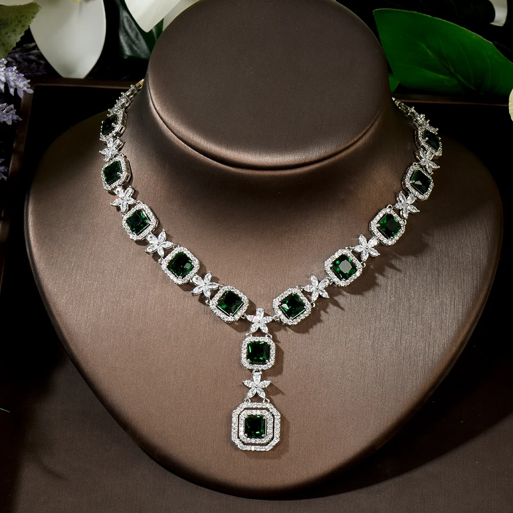 Trendy 3 Pcs Square Shape Jewellery Set