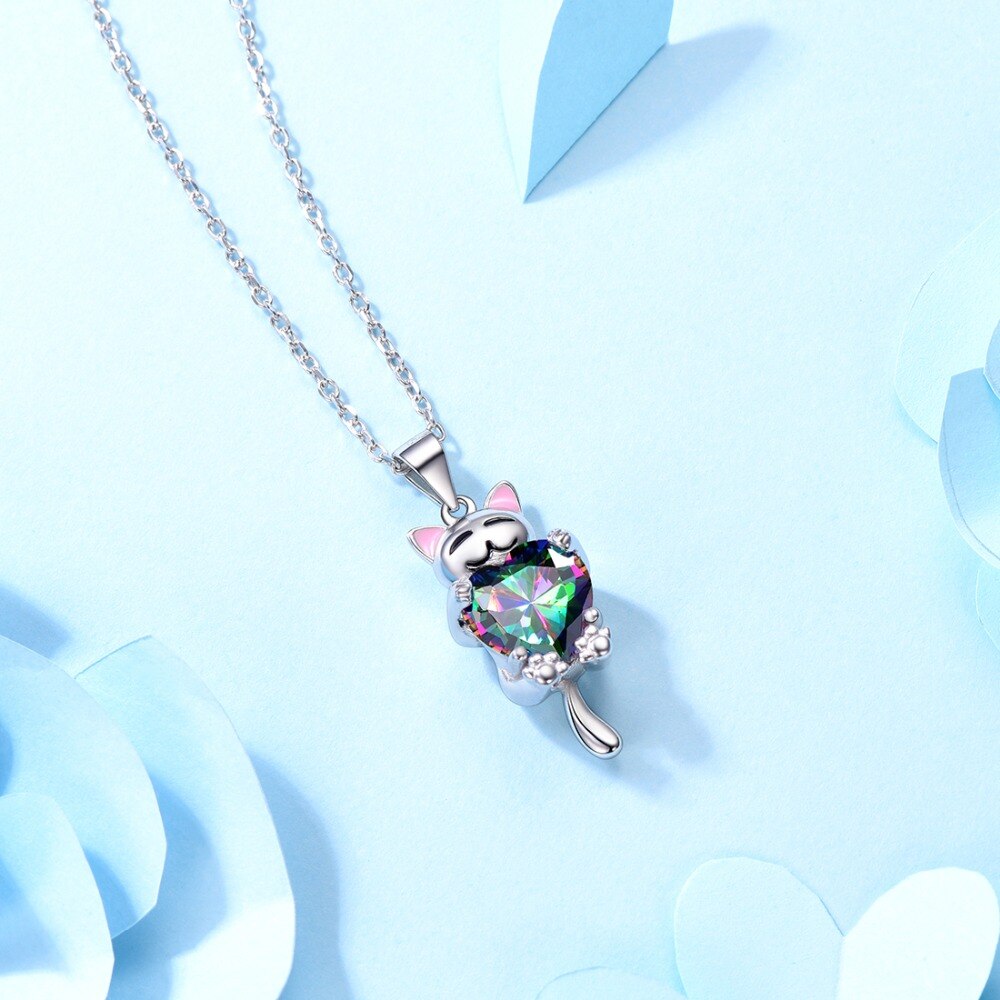 Mystery Topaz Cute Cat Design Women's Jewelry Set Mystery Topaz Cute Cat Design Women's Jewelry Set