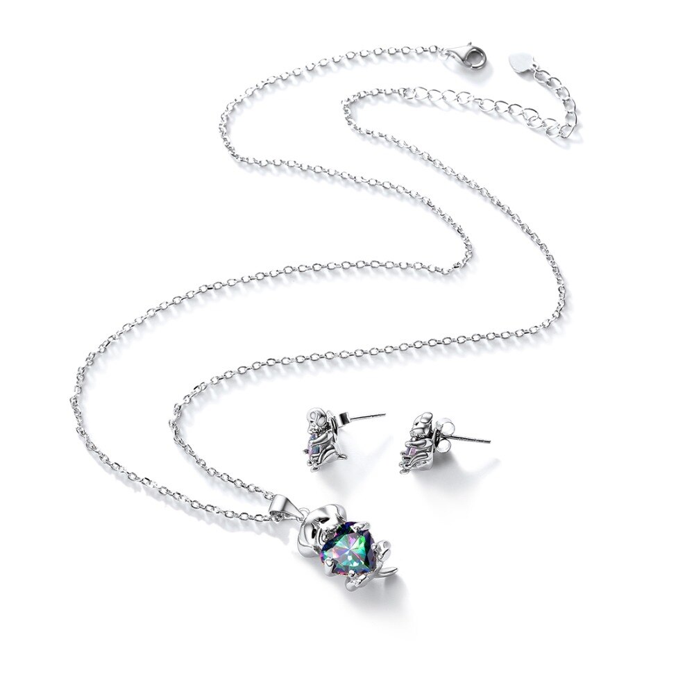 Mystery Topaz Cute Cat Design Women's Jewelry Set Mystery Topaz Cute Cat Design Women's Jewelry Set