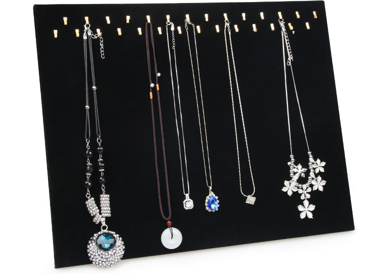 28 Hooks Black Velvet Jewelry Stand 28 Hooks Black Velvet Jewelry Stand