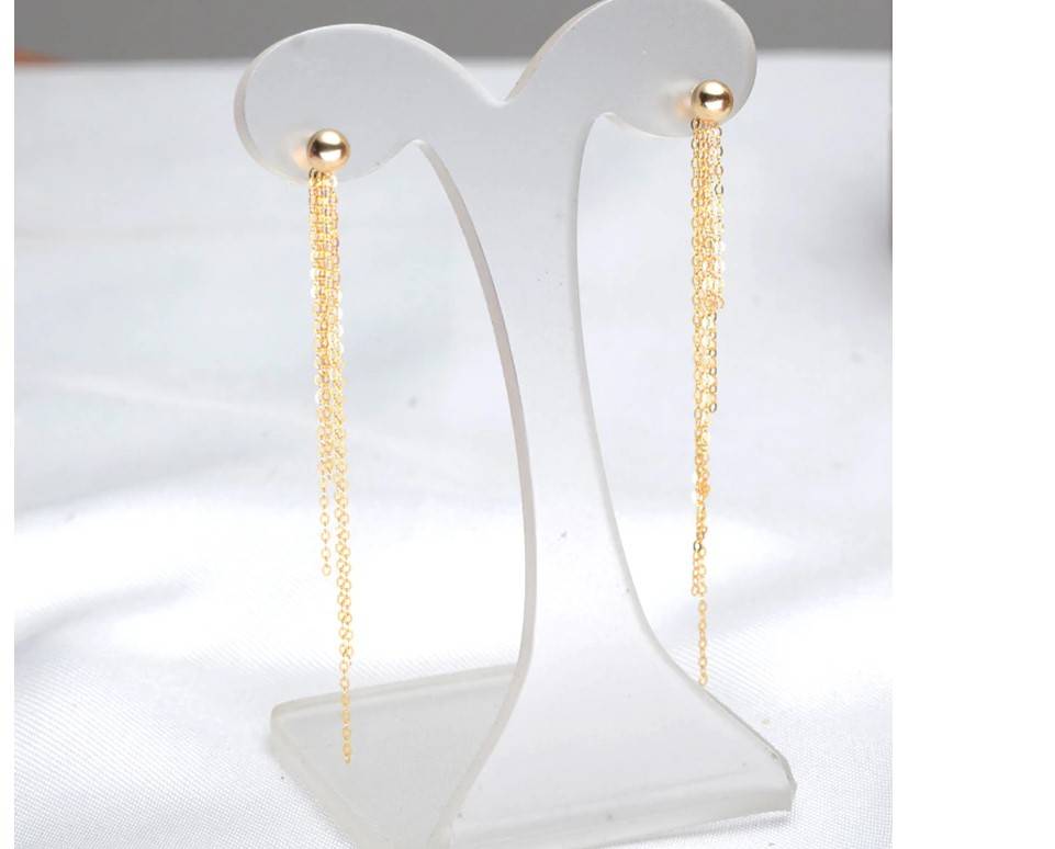 Women's 18K Gold Tassel Earrings Women's 18K Gold Tassel Earrings