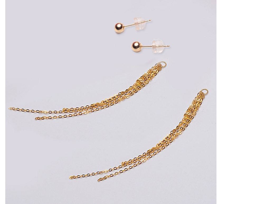 Women's 18K Gold Tassel Earrings